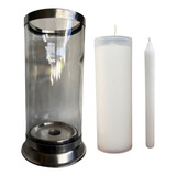 Kit Porta Vela 7 Dias 2 Em 1 Vela 7 Dias Branca Vela Palito