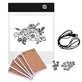 Kit Portátil De Flip Book Com Tablet De Luz Caixa De Luz LED Controle De Brilho De 3 Níveis 300 Folhas De Papel Flipbook Com Parafusos De Encadernação Para Traçar E Desenhar