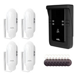 Kit Porteiro Interfone Coletivo 4 Pontos Com Tag De Acesso