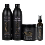Kit Pós Progressiva Óleo De Argan Naturiun + Reparador Ponta