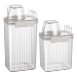Kit Pote Dispenser Hermético Grãos Cereais Ração 1 3l E 1 8l