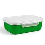 Kit Potes Marmitas Fitness 500ml Plásticos Com Tampa Segura-Verde-20-