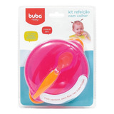 Kit Potinho Com Ventosa Buba Refeição Infantil Colher Tampa
