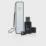 Kit Power Bank Pendrive Cartão De Memória 8gb Multilaser 