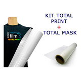 Kit Power Film Total Print 0,50x5m + Total Mask 0,50x5m Cor Branco