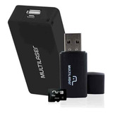 Kit Powerbank Cartão De Memória Cl10 16gb Mc220 Multilaser