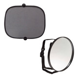 Kit Pra Carro Tela Protetor Solar E Espelho Retrovisor Buba