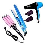 Kit Prancha Chapinha Nano 450F Secador 8600w Modelador Triondas 110V