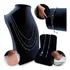 Kit Prata 925 Tornozeleira Pulseira Colar Bolinhas Delicada