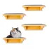 Kit Prateleira Para Gatos 4peças Degraus 2m E 2g Com Carpete