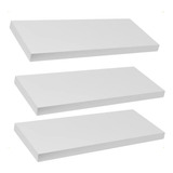 Kit Prateleiras Estantes Decoração 50x20cm Suporte Flutuante