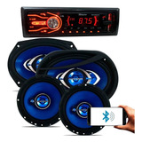 Kit Pratico Alto Falante Hurricane 280w Rms Rádio Usb Mp3