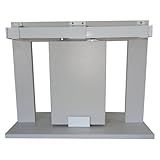 Kit Prático Para Porta De Correr Até 1m Trilho Branco 2m 1 Par De Concha