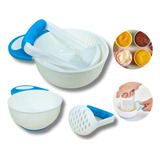 Kit Pratinho Para Papinha Bebê Amassador Livre Bpa