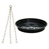 Kit Prato 26cm Corrente 64cm Para Vaso De Xaxim
