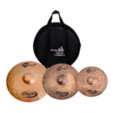 Kit Pratos Orion Groovex Gx01 Set 14 16 20 Pol C Bag