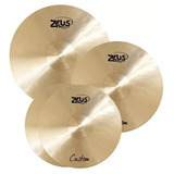 Kit Pratos Zeus Custom Set C 14 16 20 Hihat Crash Ride Bag