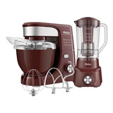 Kit Premium Batedeira E Liquidificador Philco Pkt7 Wine 700w