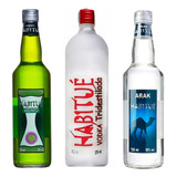 Kit Premium Habitue Absinto 750ml Arak 750ml Vodka 950ml