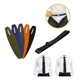 Kit Prendedor Gravata Cinta Elástica Segura Camisa Social