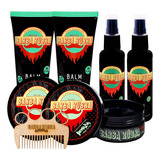 Kit Presente Barba Rubra 2 Balm 2 Óleo 2 Pomada Modeladora