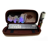 Kit Presente Case Puff Life Mini Anti Odor Isqueiro E Seda