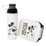 Kit Presente Garrafa E Marmita Hermética Mickey Plasútil