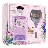Kit Presente Gin Draco Hibiscus Taça De Vidro 600 Ml