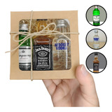 Kit Presente Mini Jack Daniels Tanqueray Absolut 50ml