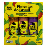 Kit Presente Molhos Pimentas Do Brasil Orgânico Gourmet