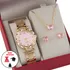 Kit Presente Relógio Feminino + Kit Folheado A Ouro 18k Top