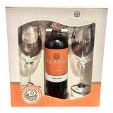 Kit Presente Vinho Tinto Suave Mioranza 750ml 2 Taças