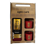 Kit Presente Zaro Café Moderado Moído + 2 Canecas Vermelhas