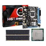 Kit Processador I7 Placa Mae H61 1155 Ram 8gb Ddr3