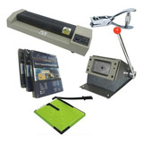 Kit Produção Crachás Profissional Cartão Cardápios Pvc Laser