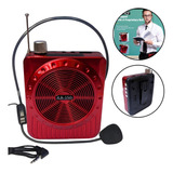 Kit Professor Palestrante Amplificador Voz Microfone Fm Usb
