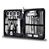 Kit Profissional Conjunto De Manicure Podologia Completo Aço Inox 30 Peças Kit Manicure E Pedicure Completo Com Estojo 30 Peças Em Aço Inoxidável Tesoura De Unha Alicate De Unha Pinça De Sobrancelha Lixa De Unha Cortador De Unha
