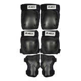 Kit Proteção Adulto Skate Patins Longboard Segurança 6 Pçs