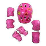 Kit Proteção Bike Infantil Capacete Joelheira Cotoveleira