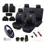 Kit Proteção Capa Couro Tapete Pedaleira Chevrolet Brind