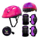 Kit Proteção Capacete Joelheira Cotoveleira Infantil brinde