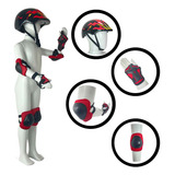 Kit Proteção Capacete Joelheiras Cotoveleiras Infantil Zippy