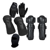 Kit Proteção Completo Trilha Joelheira Cotoveleira Luvas