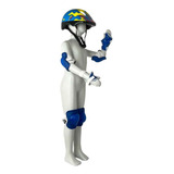 Kit Proteção Infantil Capacete Joelheiras Cotoveleiras Zippy