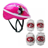 Kit Proteção Minnie Disney Patins Skate Bicicleta Br1162