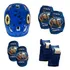 Kit Proteção Para Crianças Capacete Cotoveleira E Joelheira
