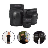 Kit Proteção Patins Skate Joelheira Cotoveleira Munhequeira