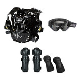 Kit Proteção Piloto Trilha Enduro Motocross C Oculos Esp