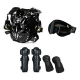 Kit Proteção Pro Tork Trilha Enduro Motocross C Oculos E