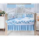 Kit Protetor Berço 11 Peças Americano Enxoval Quarto Bebê